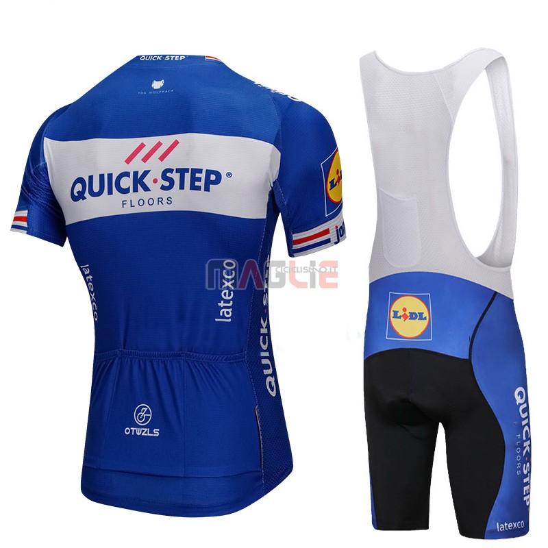 Maglia UCI Mondo Campione Quick Step Floors Manica Corta 2018 Blu - Clicca l'immagine per chiudere